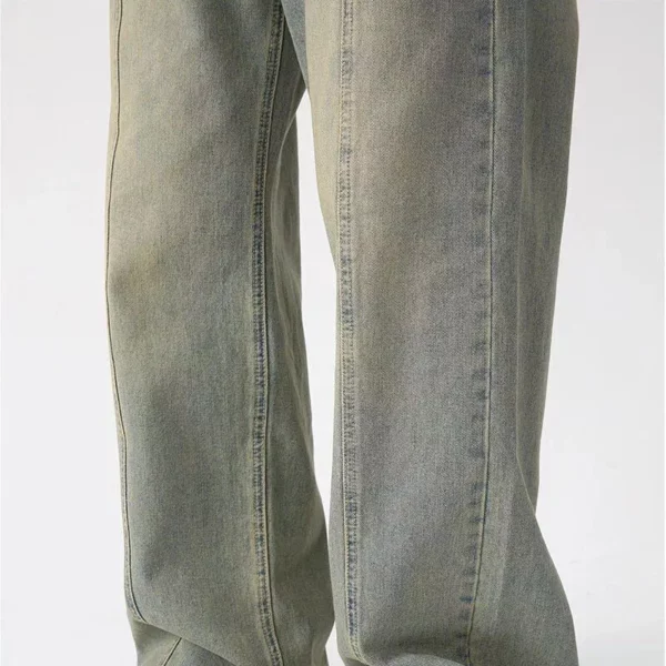 Spring 2023 Wide-Leg Denim Jeans – Vintage High Street Fashion Trousers