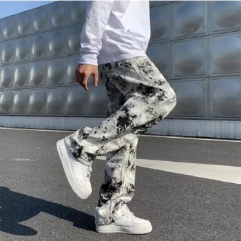 Korean Style High Street Men’s Wide-leg Hip Hop Jeans