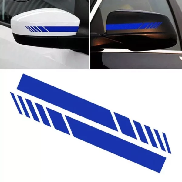 Car Racing Stripe Stickers Rearview Mirror Vinyl Decals - Image 7