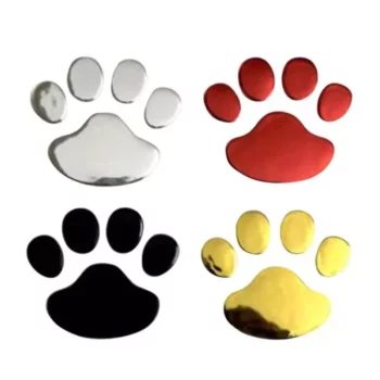 3D Paw Print Car Stickers – Adhesive Animal Footprint Decals