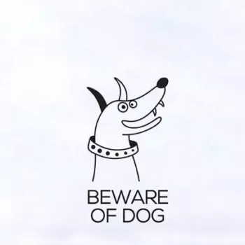 Funny “Beware of Dog” Vehicle Decal – Customizable Warning Sticker