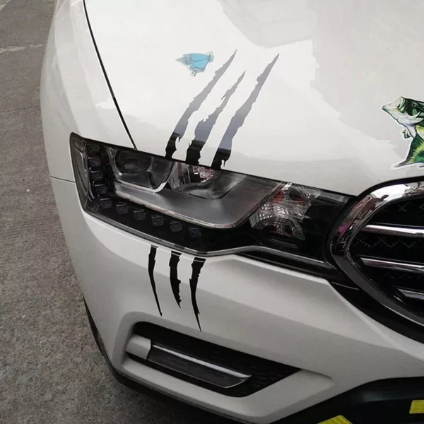 Monster Claw Car Headlight Stickers Scratch Decal Design - Image 2