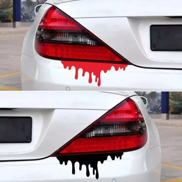 Dynamic Red Blood Bleeding Effect Car Decal