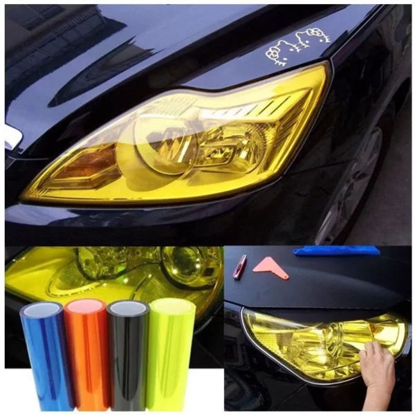 Premium PVC Car Headlight Tint Film - Image 2