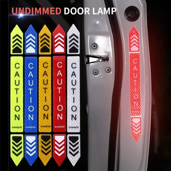 High-Visibility Vehicle Door Safety Reflective Stickers - Image 3