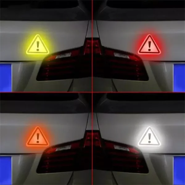 High-Visibility Reflective Safety Triangle Decal for Vehicles - Image 5