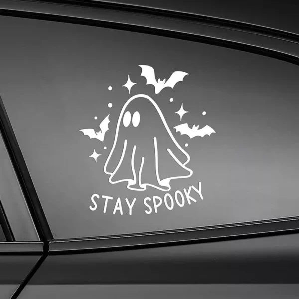 Reflective Halloween Ghost & Bat Car Stickers