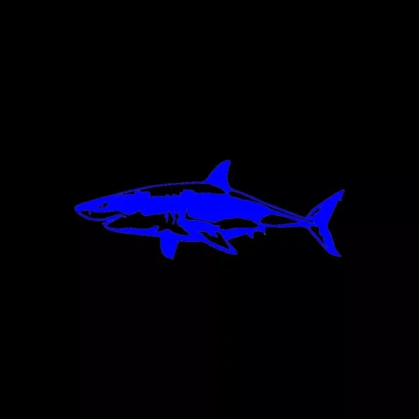 Customizable Great White Shark Vinyl Car Decal