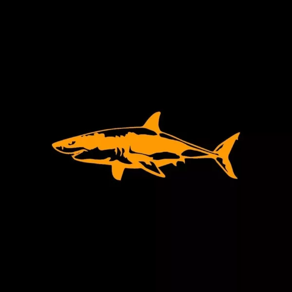 Customizable Great White Shark Vinyl Car Decal - Image 4