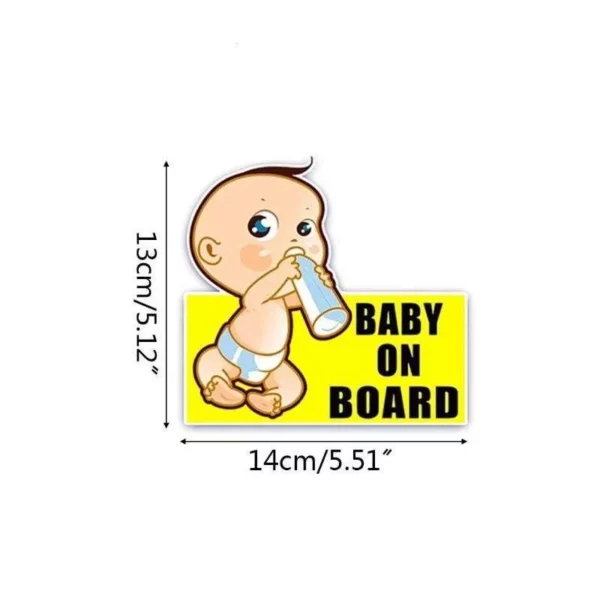 Reflective Baby On Board Safety Sticker for Cars - Image 4