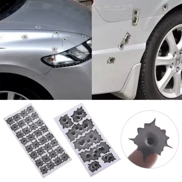 3D Bullet Hole & Scratch Car Decals - Image 3