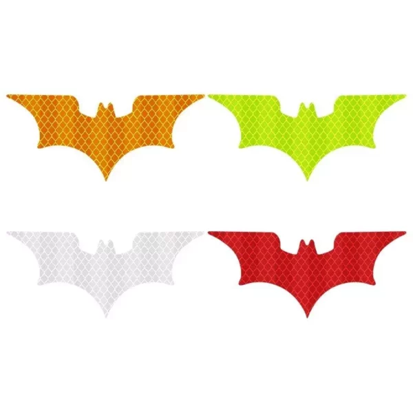 Bat Shape Reflective Safety Stickers for Vehicles & Helmets - Image 7