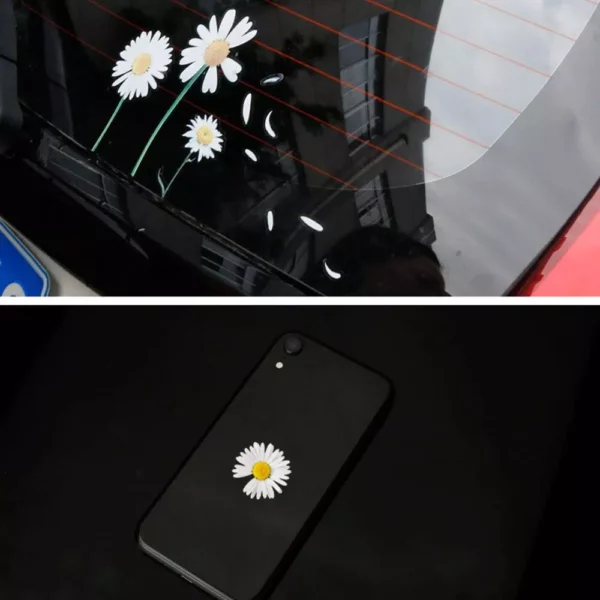 Waterproof Flower Vinyl Car Decal Set - Image 4