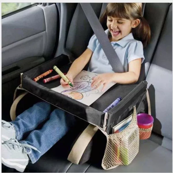 Waterproof Portable Children’s Car Seat Activity Tray: Versatile Desk for Toys, Food, and Learning