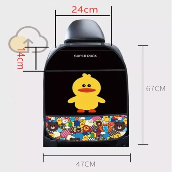 Protective Car Seat Back Cover for Kids – Cartoon Design