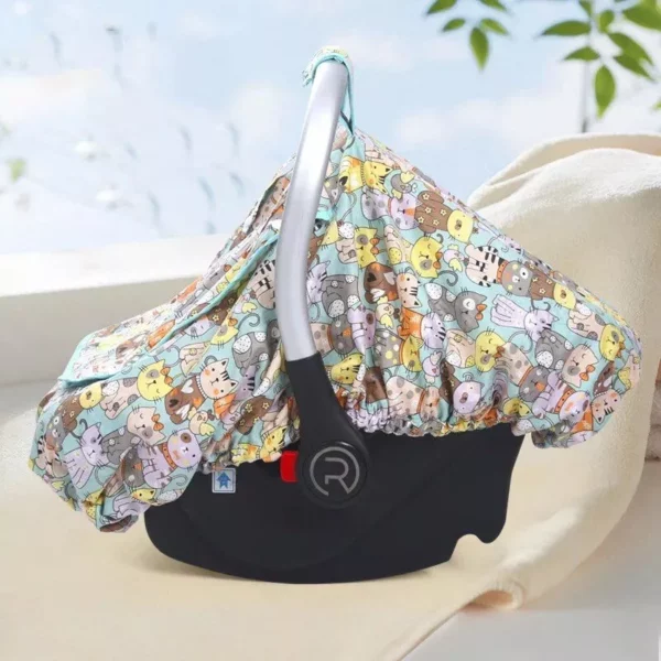 Breathable Mesh Baby Car Seat Cover with Peep Window - Image 3