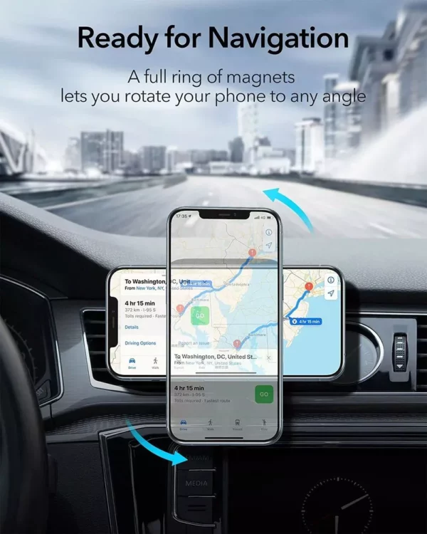 Magnetic Car Wireless Charger Air Vent Holder