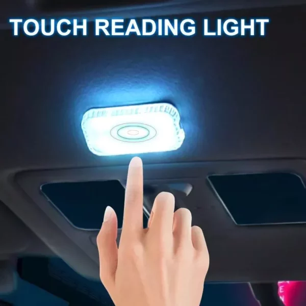 USB Rechargeable LED Touch Light for Car Interiors - Image 2