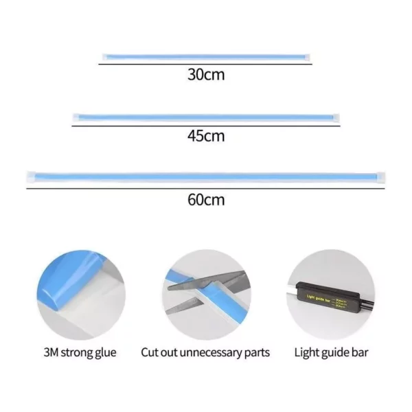 Ultra-thin LED Car Daytime Running Lights with Flexible Turn Signal