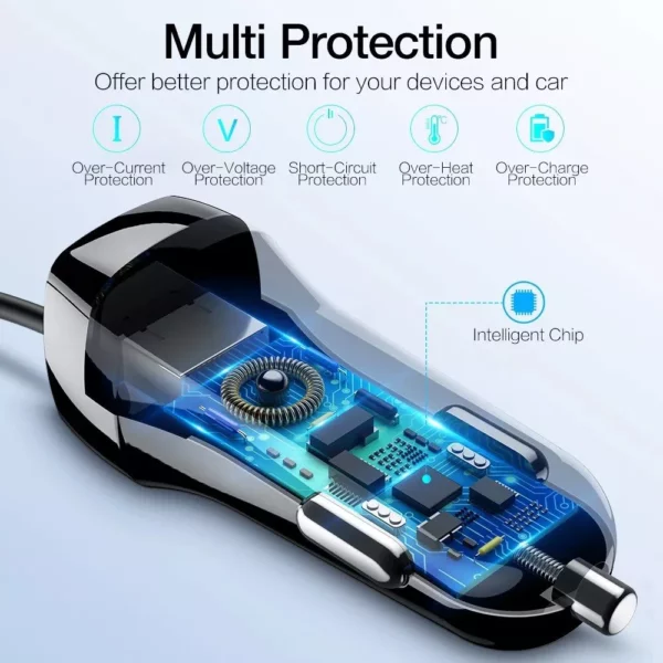 Universal Car USB Charger with Quick Charge