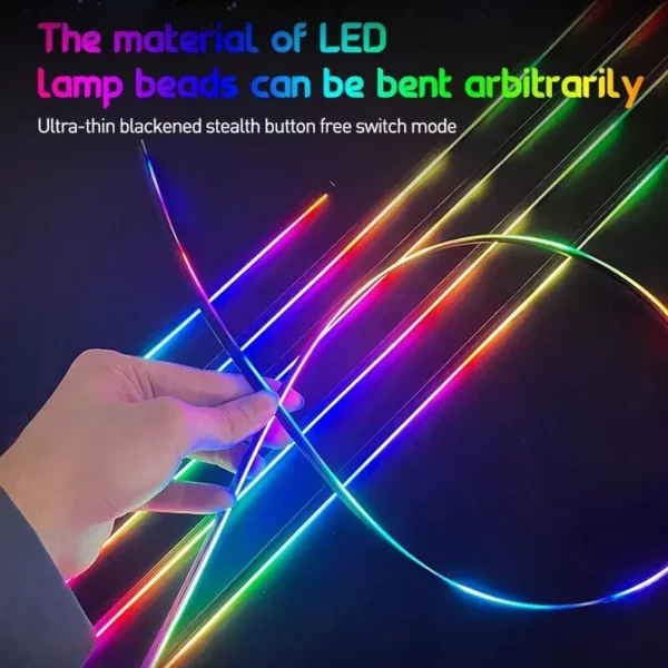 Universal 18-in-1 LED Car Ambient Light Strips with App Control - Image 4