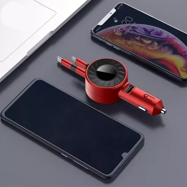 3-in-1 Retractable Fast Charger Cable
