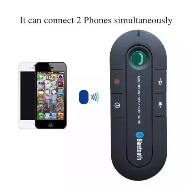 Bluetooth Car Speakerphone with MP3 Player and Visor Clip