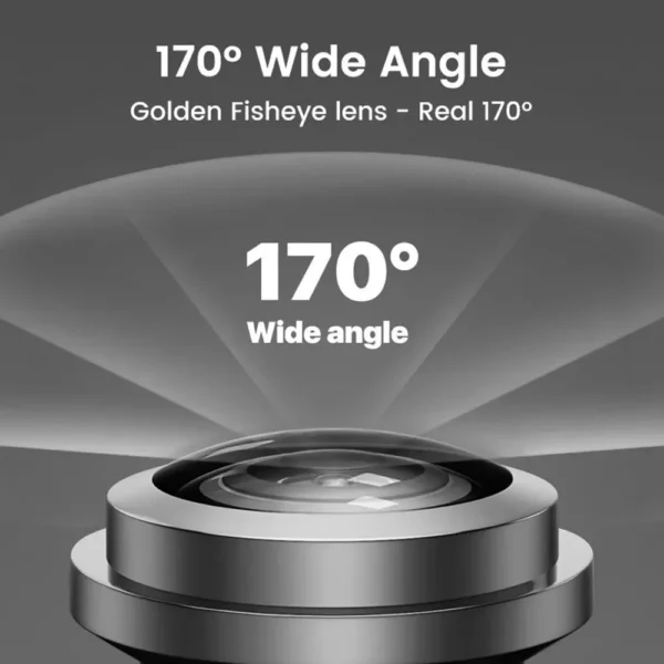 170° Fisheye Golden Lens Full HD Night Vision Car Rear View Camera - Image 3