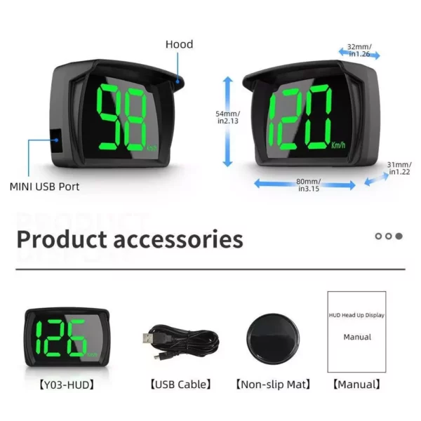 Universal HD LCD GPS Speedometer for All Vehicles - Image 7