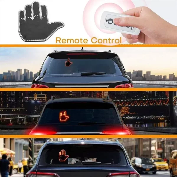 Universal LED Car Gesture Light with Remote - Image 6