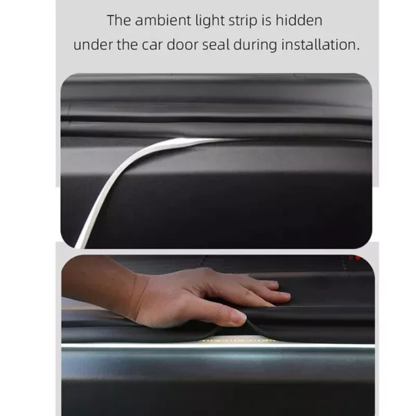 12V Universal 5M LED Ambient Lighting Strip for Car Trunks & Outdoors