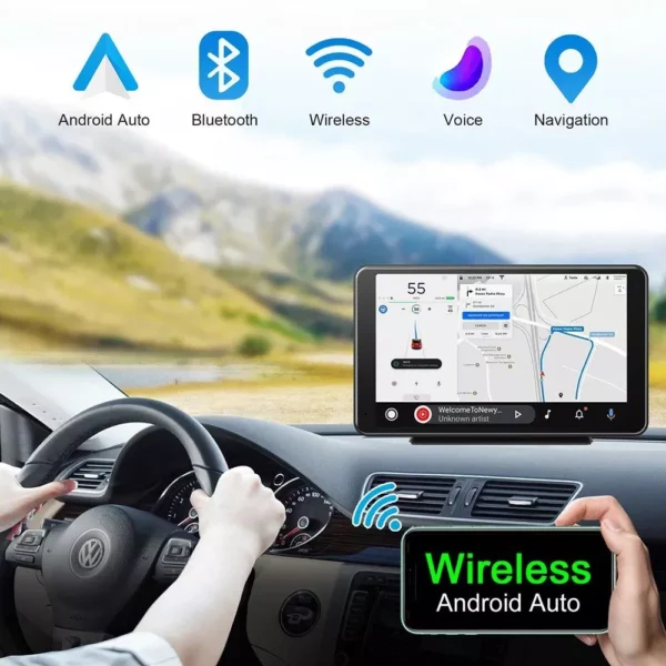 Universal Car Intelligent System Radio with Wireless Carplay & Android Auto - Image 5