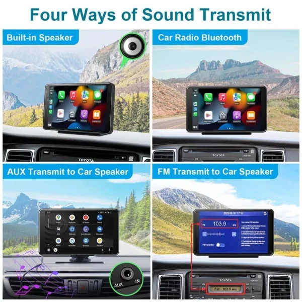 Universal Car Intelligent System Radio with Wireless Carplay & Android Auto - Image 7