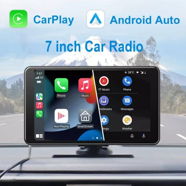 Universal Car Intelligent System Radio with Wireless Carplay & Android Auto - Image 2