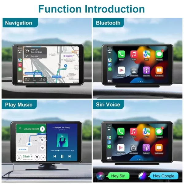 Universal Car Intelligent System Radio with Wireless Carplay & Android Auto - Image 3