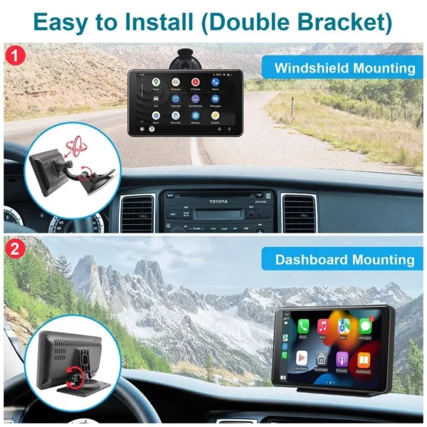 Universal Car Intelligent System Radio with Wireless Carplay & Android Auto