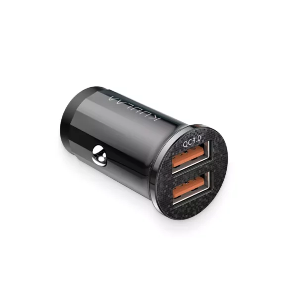 Black Quick-Charge Dual-USB Charger Port - Image 2