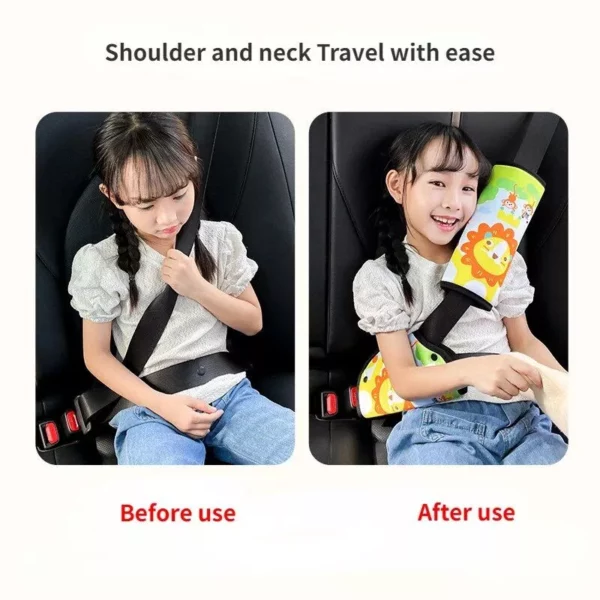 Kid’s Comfort Car Seatbelt Protector with Cartoon Design