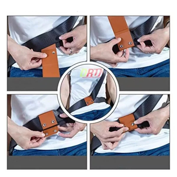 Luxury PU Leather Car Seat Belt Adjuster for Comfort & Safety - Image 7