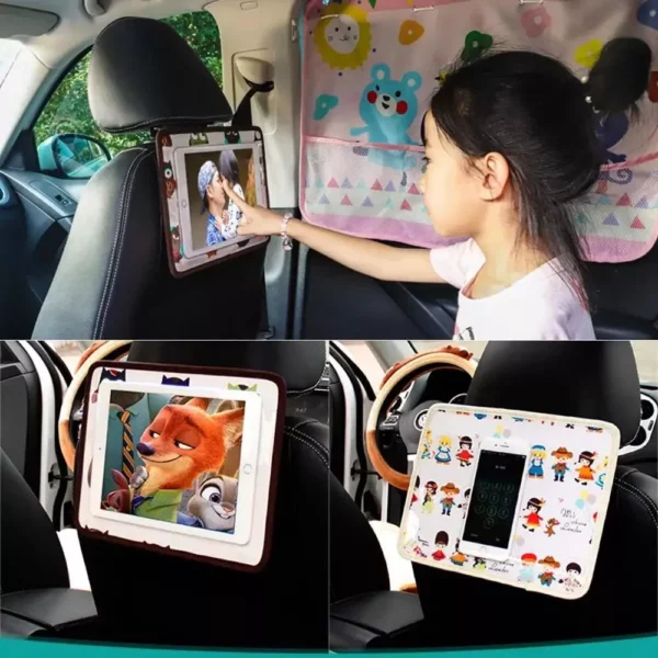 Versatile Car Headrest Phone and Tablet Holder – Perfect for Kids and Entertainment on the Go - Image 3