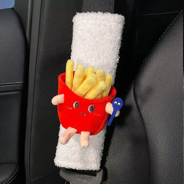 Plush Cartoon Car Seatbelt Covers for Kids