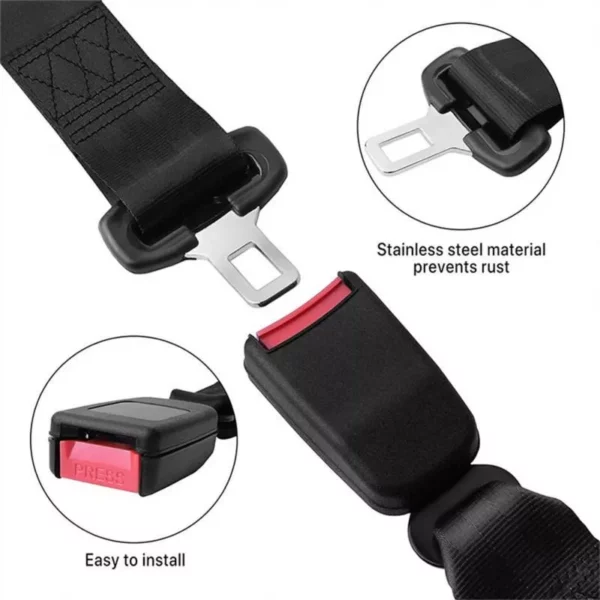 Universal Comfort Car Seat Belt Extender – Safety Certified Buckle Extension