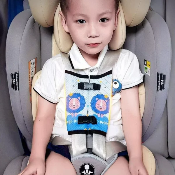 Kid’s Cartoon Seat Belt Shoulder Guard – Safety Seat Anti-Slip Accessory