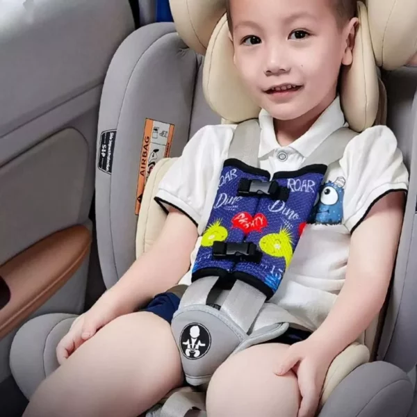 Kid’s Cartoon Seat Belt Shoulder Guard – Safety Seat Anti-Slip Accessory