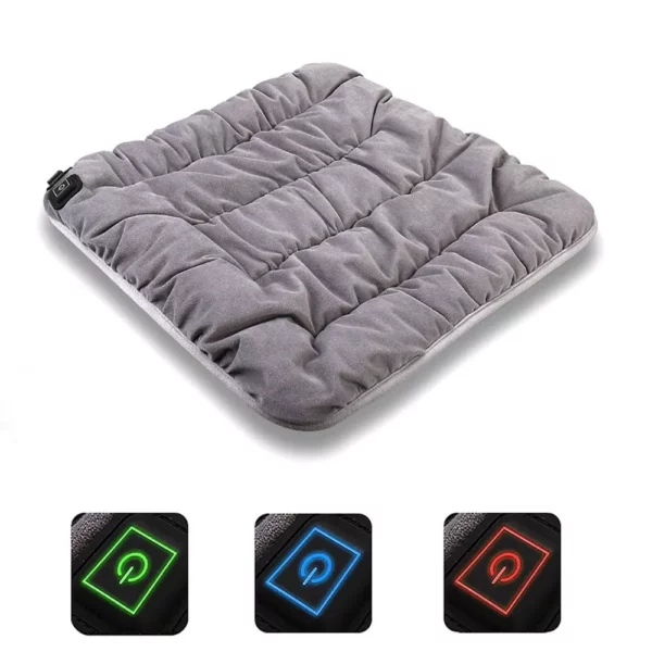 3-Level Adjustable Electric Heating Pad – Comfortable Body Warmer for Chair and Car