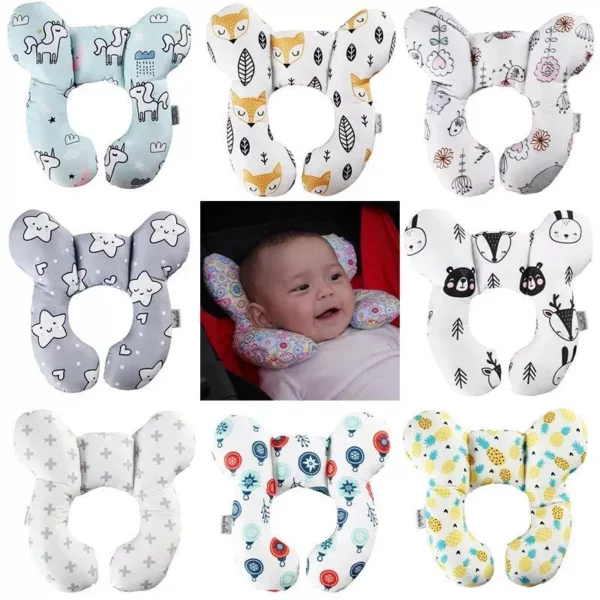 U-Shaped Baby Head Support Pillow for Car Seats & Travel (0-3 Years) - Image 2