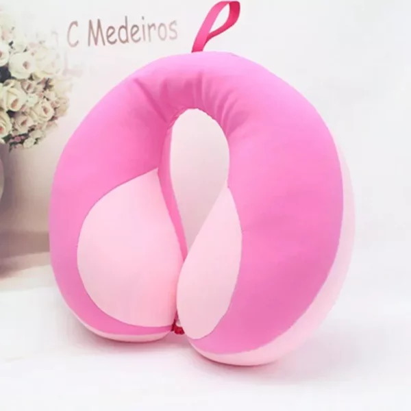 Children's U-Shaped Travel Neck Pillow with Contrast Color Splicing - Image 6