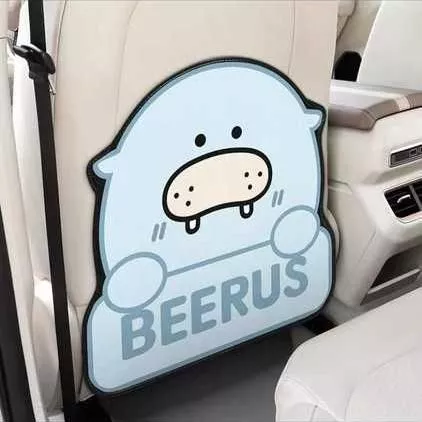Kid-Friendly Car Seat Protector – Waterproof, Cartoon-Designed Anti-Kick Mat