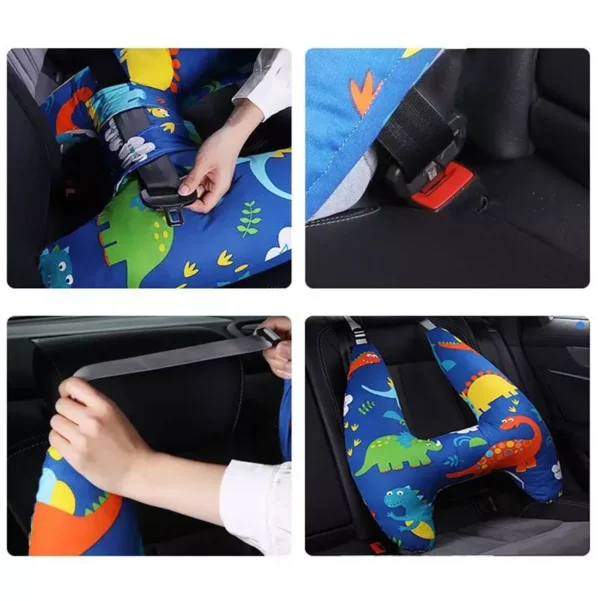 Adjustable Animal Pattern Kids Travel Neck Support Pillow - Image 4