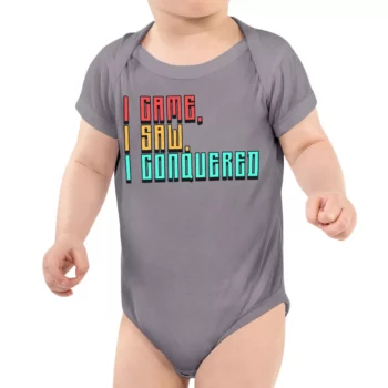 I Came I Saw I Conquered Baby Jersey Onesie – Cool Baby Bodysuit – Best Selling Baby One-Piece